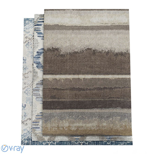 Dalyn Antigua Blue, Linen and Mocha Rugs